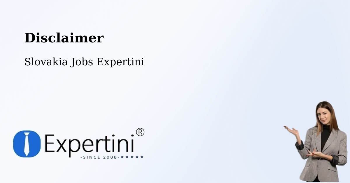 Disclaimer – Levice - Slovakia Jobs Expertini